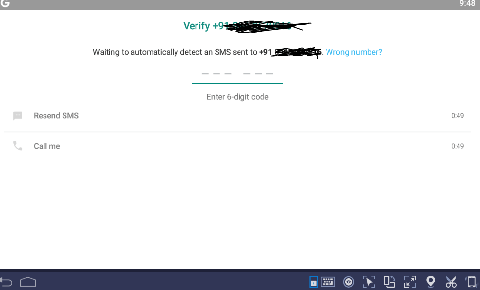 Mobile verification whatsapp