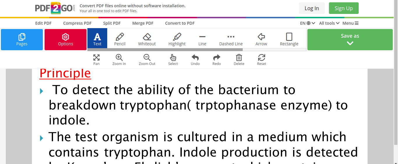 PDF editor