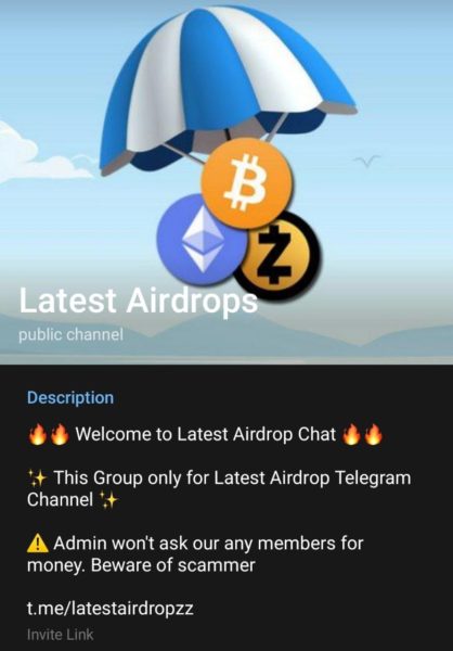 best telegram channels for airdrop