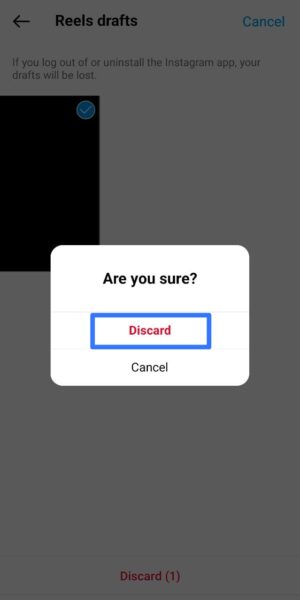 How To Delete Reels Draft